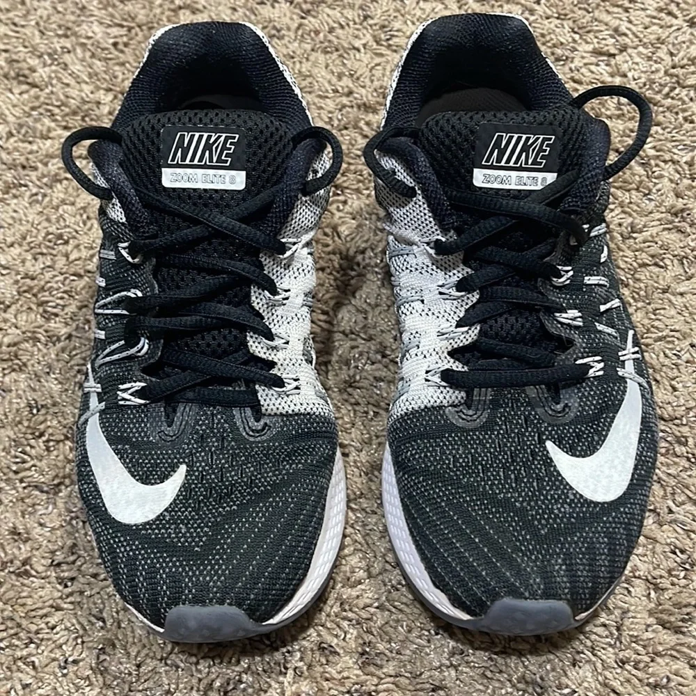 Nike Womens Air Zoom Elite 8 748589-001 Black Running Shoes Sneakers Size 6.5
